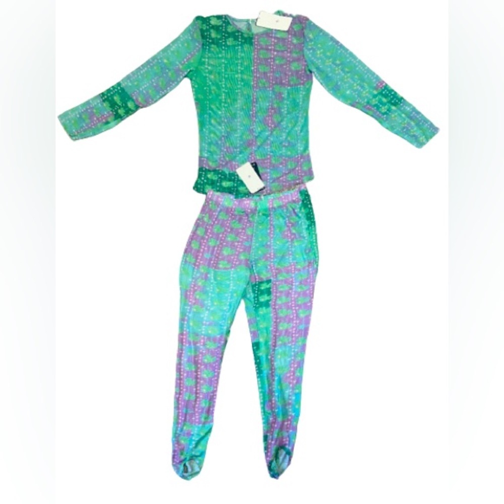 Multi Colored Stirrup 2 Piece Matching Leggings Set